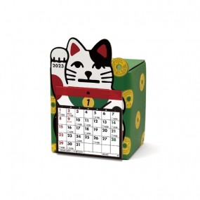 3万円貯まるカレンダー（招き猫）【カレンダー/貯金箱/招き猫/ネコ/開運/3万/コンパクト】秋冬新作