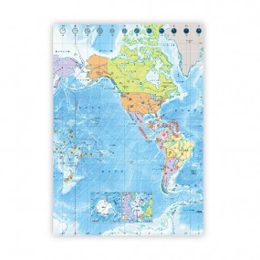 B5ノート　世界地図