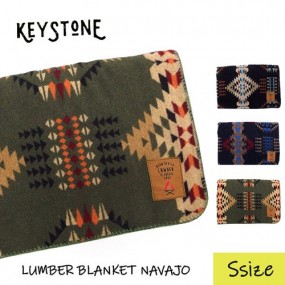 キーストーン【KEYSTONE】LUMBER BLANKET NAVAJO Sサイズ ひざ掛け ブランケット インテリア
