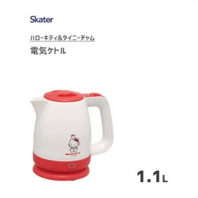 電気ケトル 1.1L ハローキティ&タイニーチャム スケーター EKT1 ディズニー「新作」